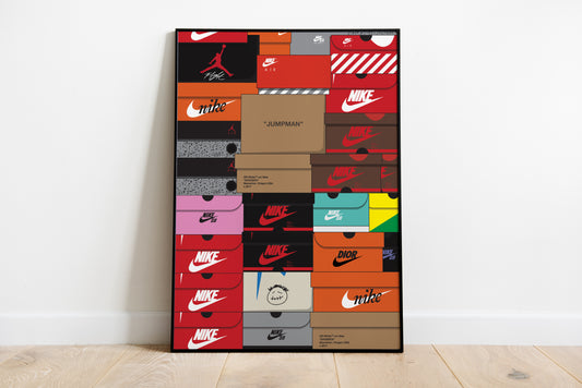 Nike Boxes Collage