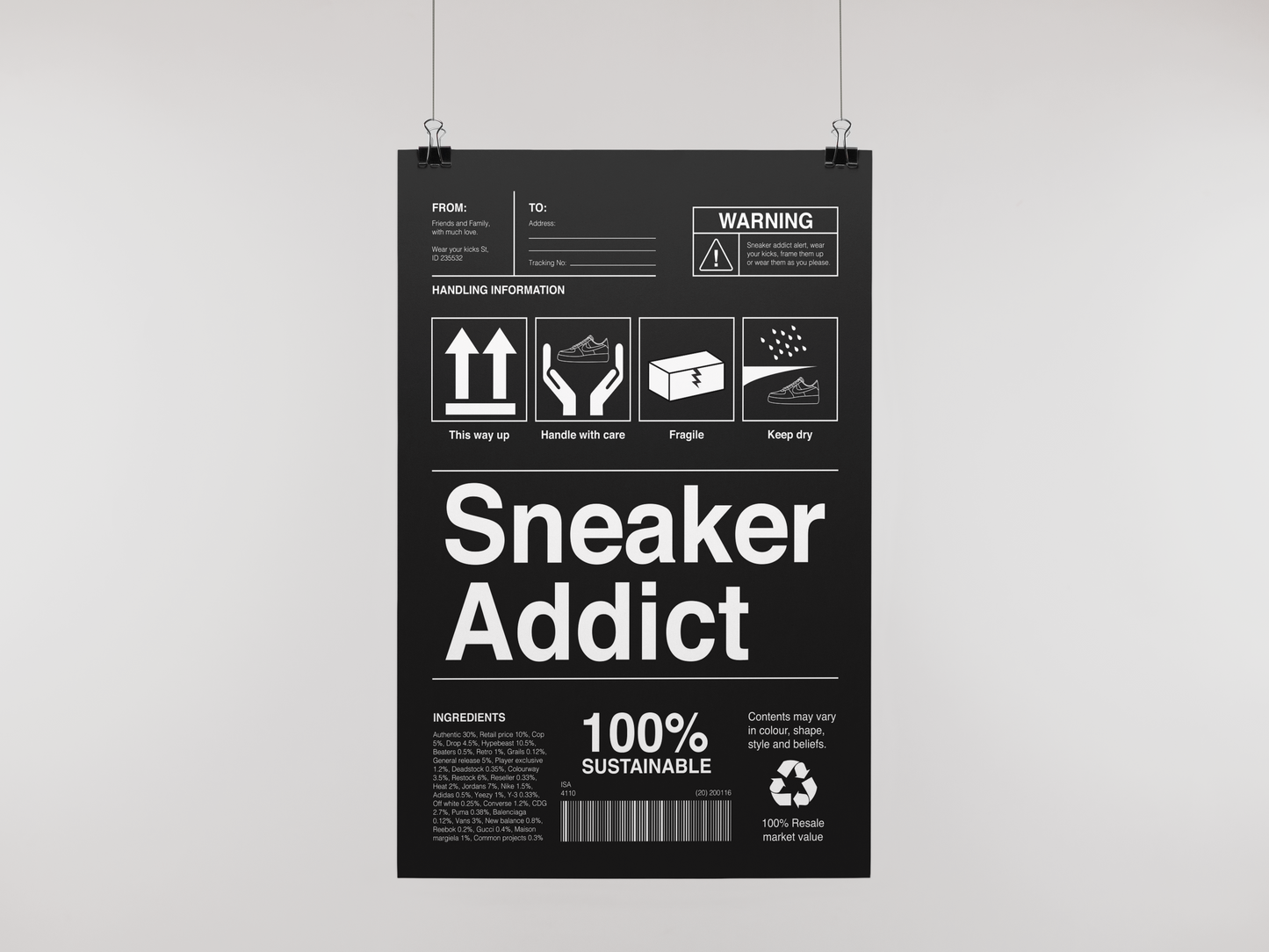 Sneaker Addict Black